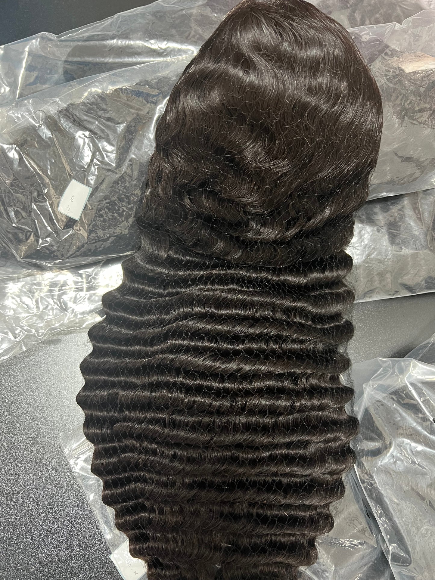 13X4HD Lace Full Frontal Wig Deep Wave 1B BMJ Hair