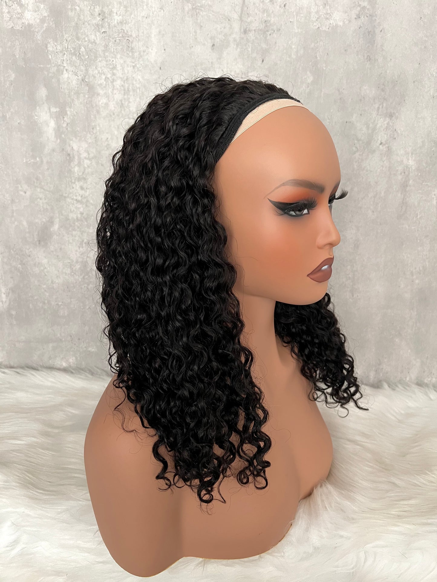 Burmese Curl Flip-Over Half Wig