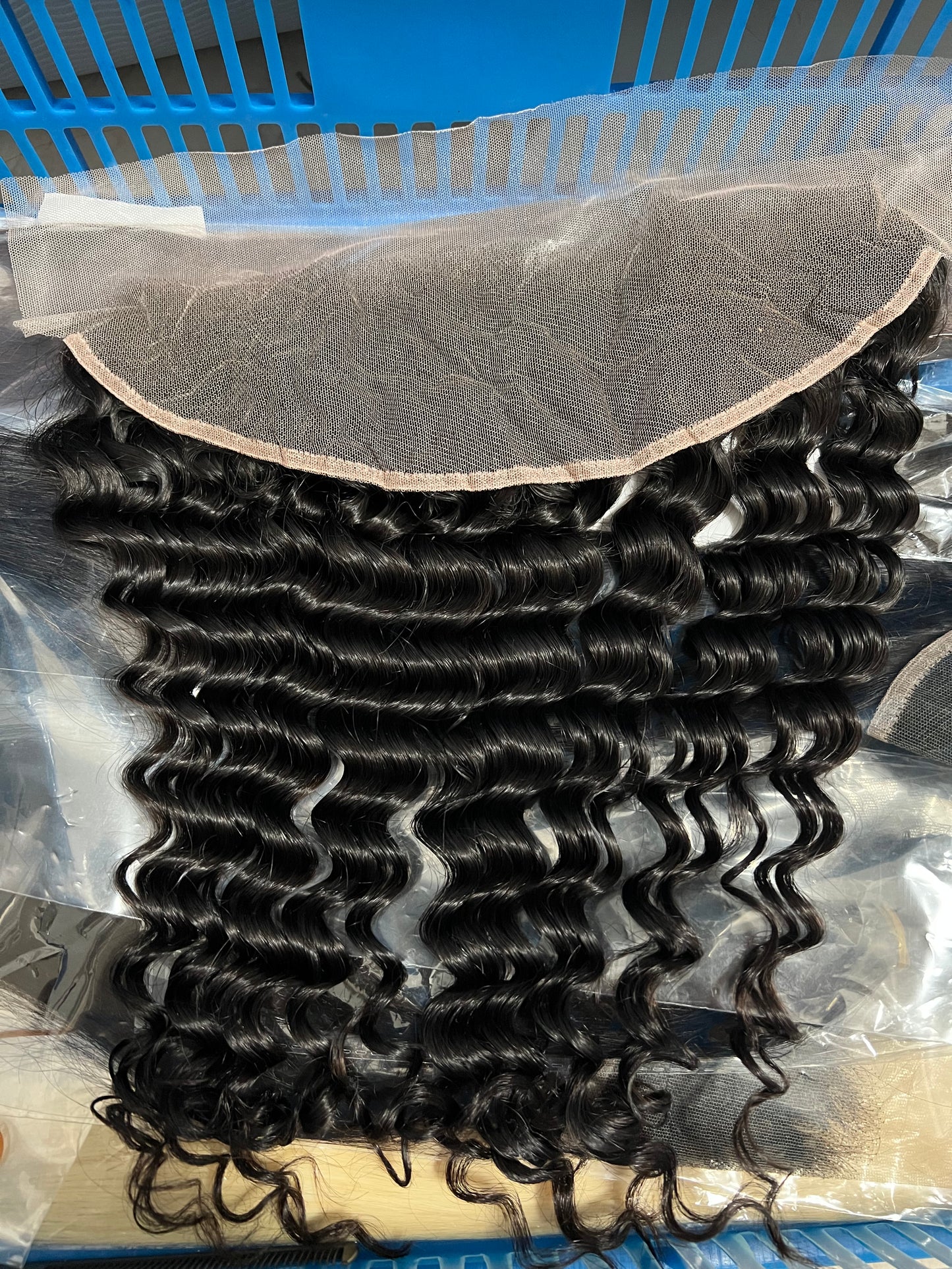 13X4 Frontal Deep Wave 1B Virgin Hair