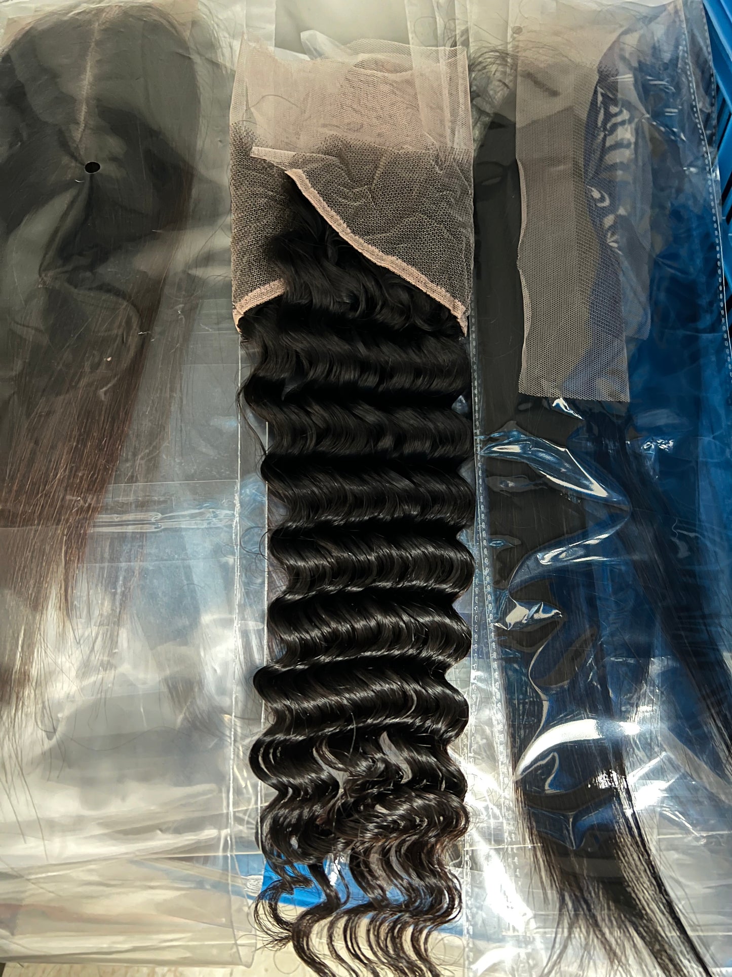 13X4 Frontal Deep Wave 1B Virgin Hair