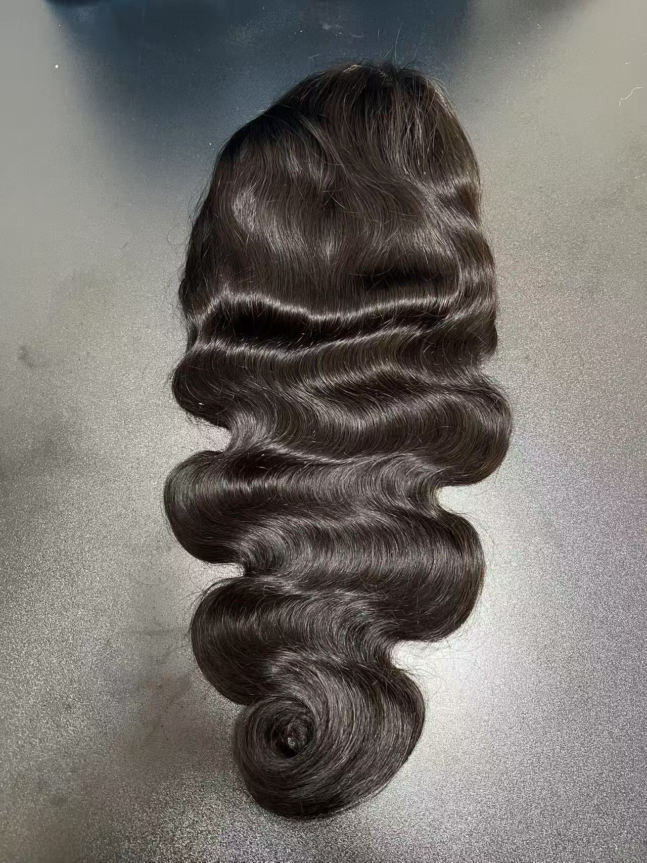 HDLace Full Frontal Wig Body Wave 1B 200%