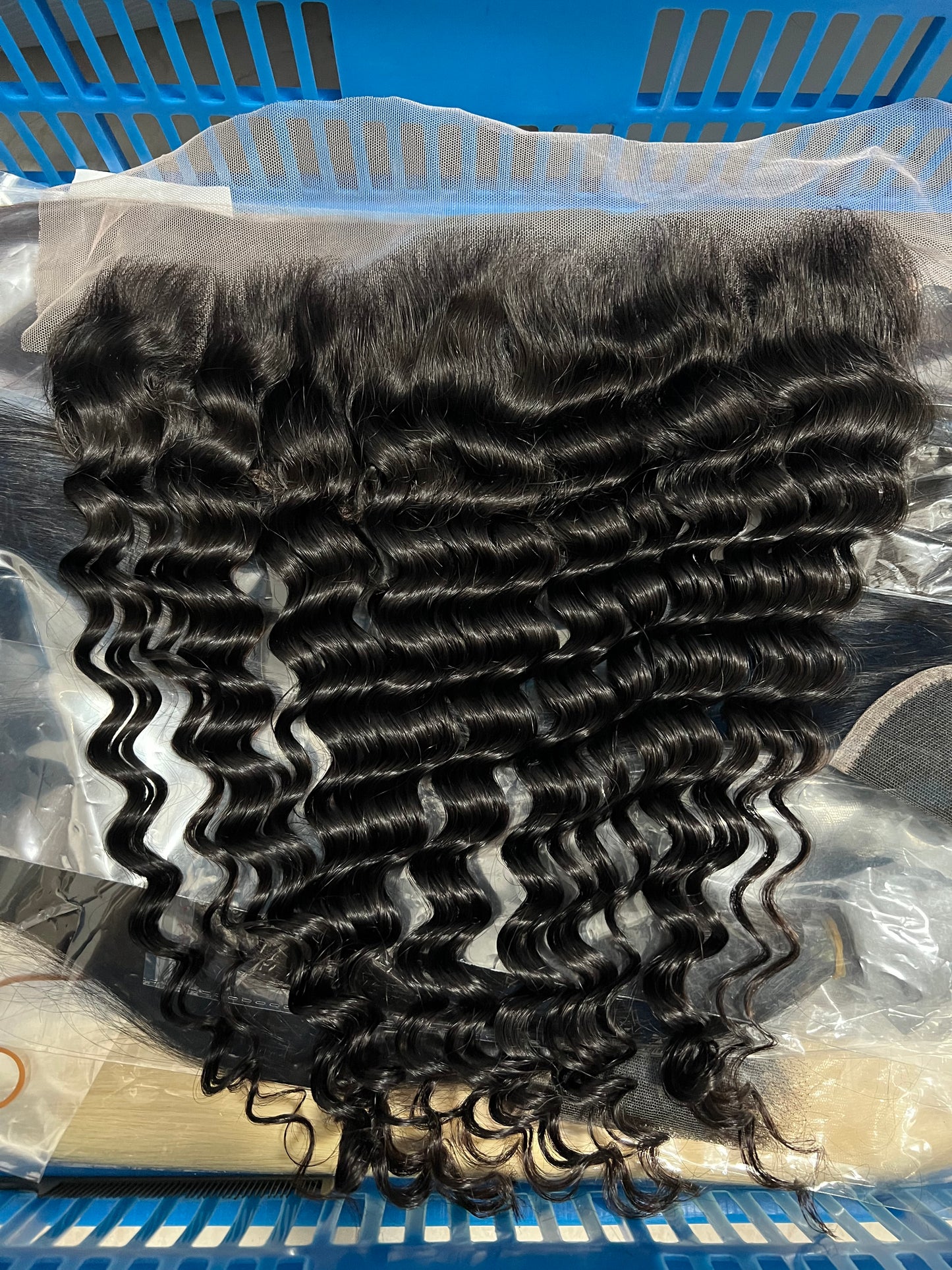 13X4 Frontal Deep Wave 1B Virgin Hair