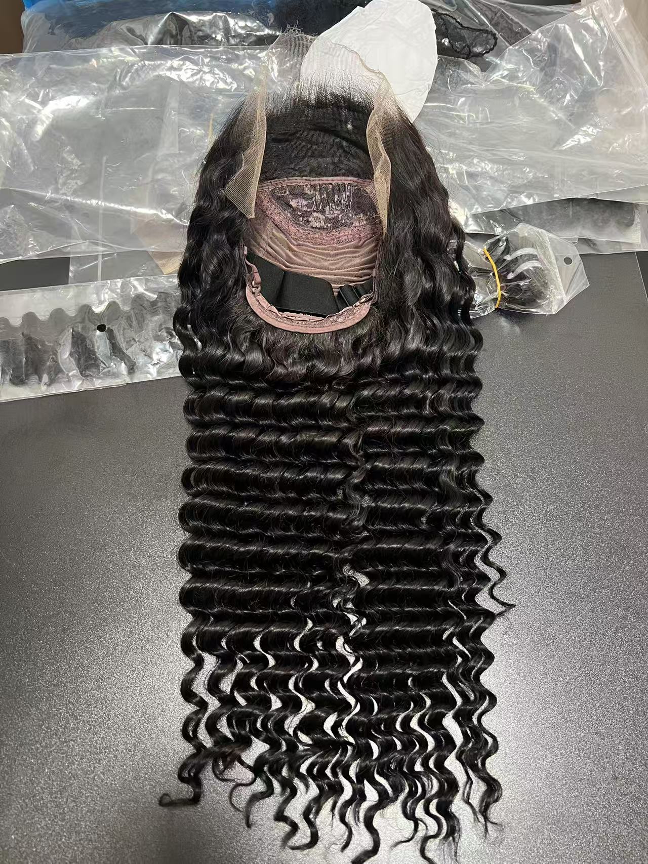 HDLace Full Frontal Wig Deep 1B 200%