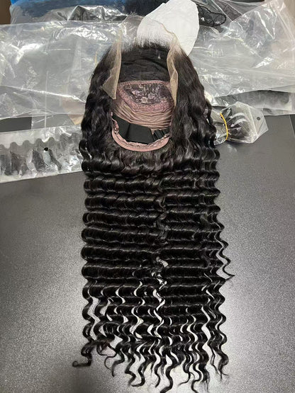 HDLace Full Frontal Wig Deep 1B 200%