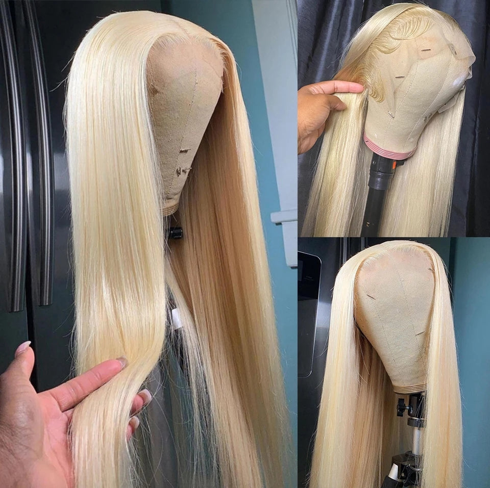 13X4 Front Lace Wig Straight 613# Glueless Lace Wig Free Shipping BMJ Hair 