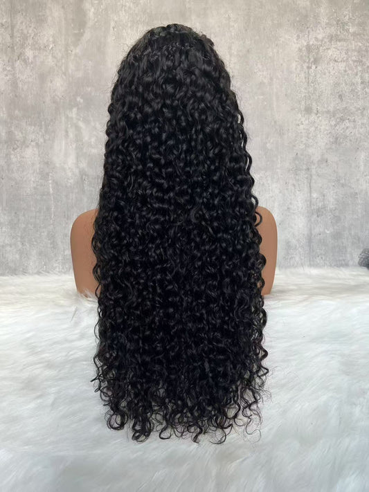 HDLace Full Frontal Wig Water Wave 1B 200%