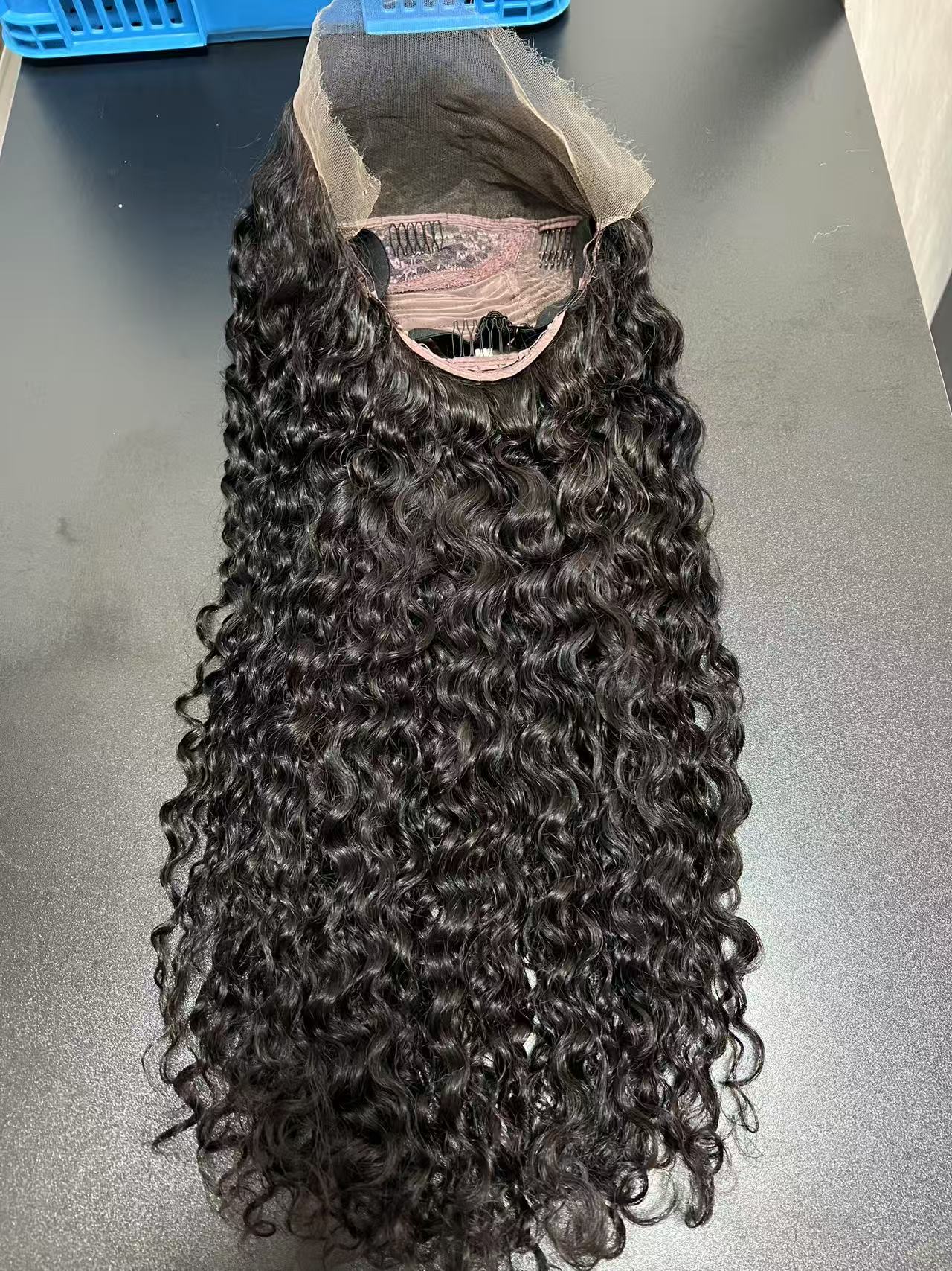 HDLace Full Frontal Wig Water Wave 1B 200%